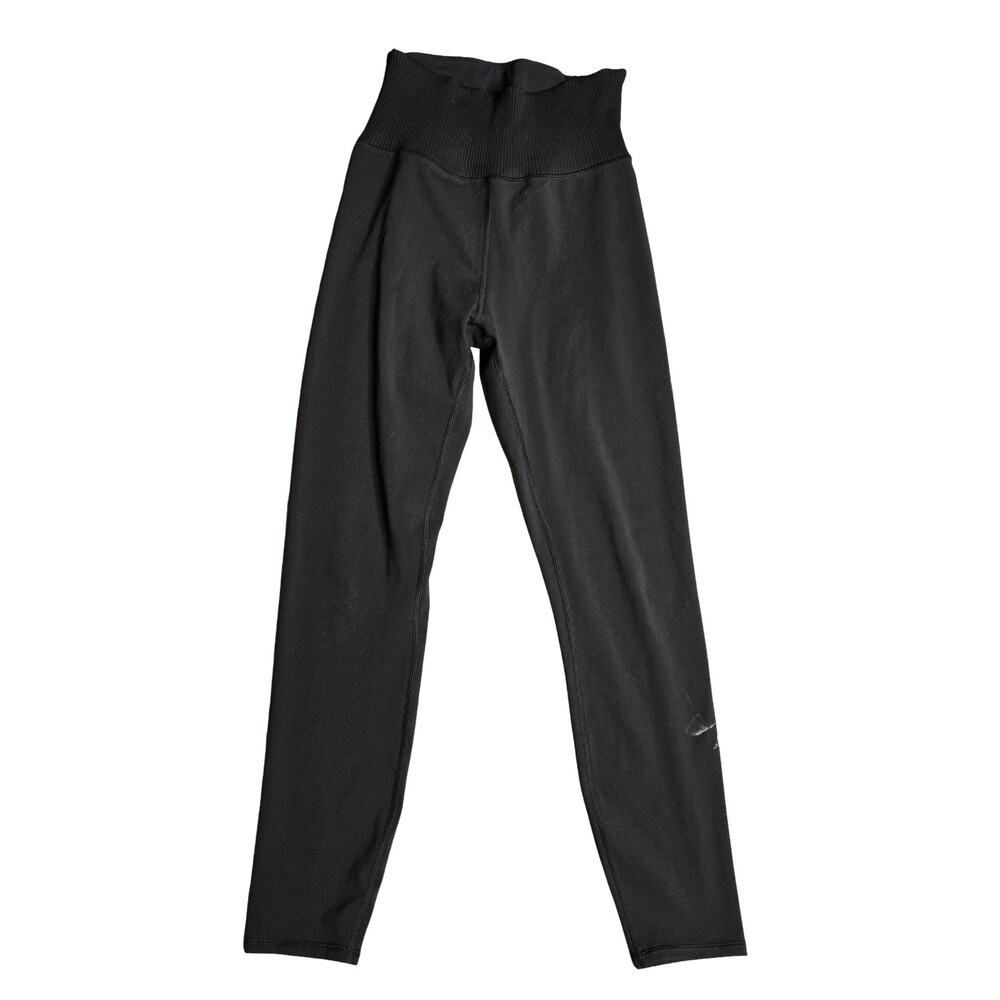 Vuori Black‎ Women's Ribbed Waist Leggings Size: M